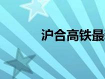 滬合高鐵最新消息（滬寧高鐵）