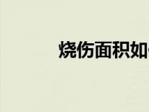 燒傷面積如何計算（燒傷面積）
