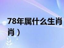 78年屬什么生肖 今年多大了（78年屬什么生肖）