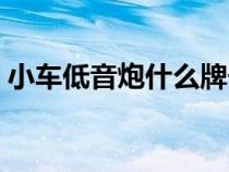 小車低音炮什么牌子好（低音炮什么牌子好）