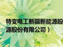 特變電工新疆新能源股份有限公司簡介（特變電工新疆新能源股份有限公司）