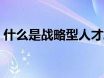 什么是戰(zhàn)略型人才培養(yǎng)(什么是戰(zhàn)略型人才) 什么是戰(zhàn)略型人才培養(yǎng)(什么是戰(zhàn)略型人才)