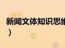 新聞文體知識思維導(dǎo)圖八年級（新聞文體知識）