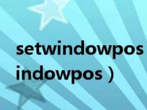 setwindowpos Dephi幫助查的沒有（setwindowpos）