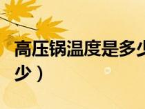 高壓鍋溫度是多少度（壓力鍋內(nèi)最高水溫是多少）
