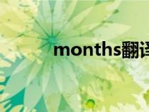 months翻譯成中文(months) months翻譯成中文(months)