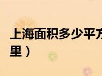 上海面積多少平方千米（上海面積多少平方公里）