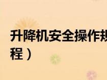 升降機(jī)安全操作規(guī)程圖片（升降機(jī)安全操作規(guī)程）