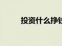 投資什么掙錢多（投資什么掙錢）