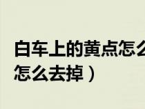 白車上的黃點怎么去掉不傷漆（白車上的黃點怎么去掉）