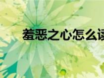 羞惡之心怎么讀音（羞惡之心的意思）