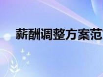 薪酬調整方案范文模板（薪酬調整方案）