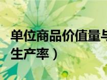 單位商品價值量與社會勞動生產(chǎn)率（社會勞動生產(chǎn)率）