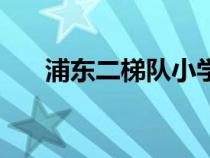 浦東二梯隊(duì)小學(xué)排名（浦東小學(xué)排名）