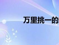 萬里挑一的近義詞（萬里挑一）