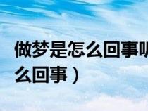 做夢是怎么回事聽聽科學(xué)家的解釋（做夢是怎么回事）