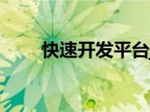 快速開發(fā)平臺java（快速開發(fā)平臺）