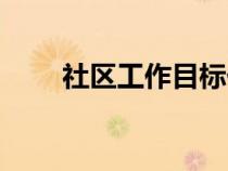 社區(qū)工作目標(biāo)任務(wù)(社區(qū)工作目標(biāo)) 社區(qū)工作目標(biāo)任務(wù)(社區(qū)工作目標(biāo))