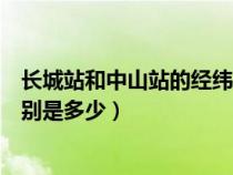 長城站和中山站的經(jīng)緯度位置（長城站和中山站的經(jīng)緯度分別是多少）