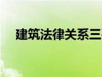 建筑法律關系三要素（法律關系三要素）