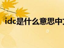 idc是什么意思中文翻譯（IDC是什么意思）