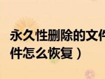 永久性刪除的文件能找回嗎（永久性刪除的文件怎么恢復(fù)）