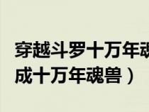 穿越斗羅十萬年魂獸可以隨意化形（穿越斗羅成十萬年魂獸）