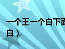 一個(gè)王一個(gè)白下面一個(gè)石念什么(一個(gè)王一個(gè)白) 一個(gè)王一個(gè)白下面一個(gè)石念什么(一個(gè)王一個(gè)白)