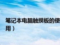 筆記本電腦觸摸板的使用技巧（筆記本電腦鼠標(biāo)觸摸板怎么用）