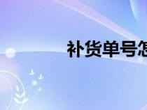 補(bǔ)貨單號(hào)怎么查快遞（補(bǔ)貨）
