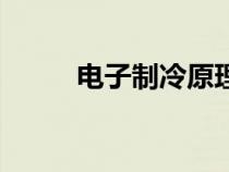 電子制冷原理圖（電子制冷原理）