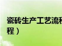 瓷磚生產(chǎn)工藝流程詳解ppt（瓷磚生產(chǎn)工藝流程）
