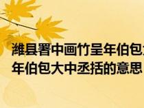 濰縣署中畫竹呈年伯包大中丞括 括的意思（濰縣署中畫竹呈年伯包大中丞括的意思）