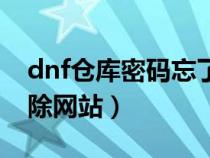 dnf倉庫密碼忘了怎樣解除（dnf倉庫密碼解除網站）