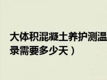 大體積混凝土養(yǎng)護(hù)測(cè)溫記錄范例(大體積混泥土養(yǎng)護(hù)測(cè)溫記錄需要多少天) 大體積混凝土養(yǎng)護(hù)測(cè)溫記錄范例(大體積混泥土養(yǎng)護(hù)測(cè)溫記錄需要多少天)