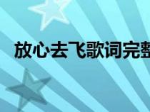 放心去飛歌詞完整版打印（放心去飛歌詞）