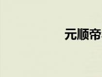 元順帝年號(hào)（元順帝）