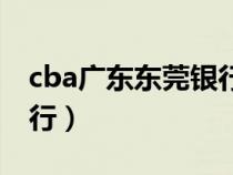 cba廣東東莞銀行隊員名單（cba廣東東莞銀行）
