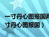 一寸丹心圖報國兩行清淚為思親什么意思（一寸丹心圖報國）