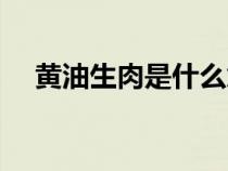 黃油生肉是什么意思（生肉是什么意思）