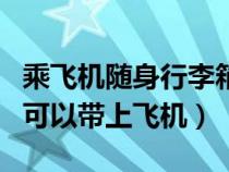 乘飛機隨身行李箱大小規(guī)定尺寸（多大行李箱可以帶上飛機）