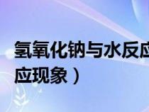 氫氧化鈉與水反應(yīng)會(huì)怎么樣（氫氧化鈉與水反應(yīng)現(xiàn)象）