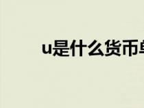 u是什么貨幣單位（us是什么貨幣）