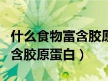 什么食物富含膠原蛋白和蛋白質(zhì)（什么食物富含膠原蛋白）